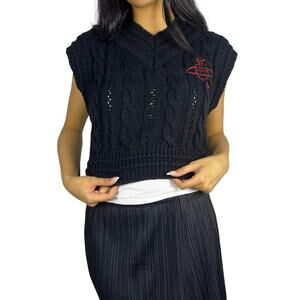 Vivienne Westwood Red Label Red Orb Knit Vest